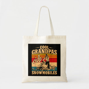 Cool Grandpas rides Snowmobiles Snowmobile Snowmob Tote Bag