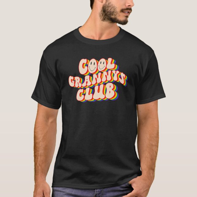 Cool Grannys Club LGBTQ Pride Gay Pride Rainbow LG T-Shirt (Front)