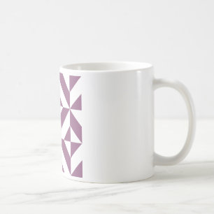 Cool Grape Geometric Deco Cube Pattern Coffee Mug