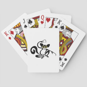 Cool  graphic AYE - AYE -Animal lover - Playing Cards