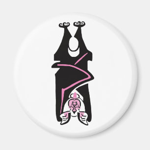 Cool graphic- Black BAT - Halloween- Wildlife Magnet