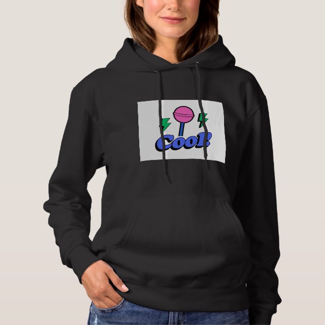 Cool Graphic black Hoodie (Front)