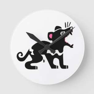  Cool Graphic - Tasmanian devil - Australia Round Clock