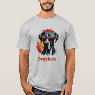 Cool Great Dane With Sunglasses T-Shirt