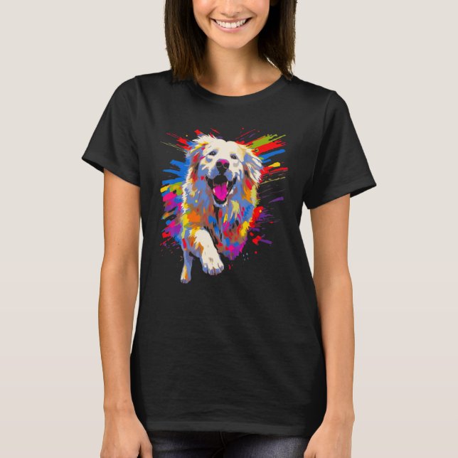 Cool Great Pyrenees Dog T-Shirt (Front)