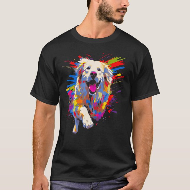 Cool Great Pyrenees Dog T-Shirt (Front)
