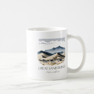 Cool Great Sand Dunes National Park Hiking Waterco Coffee Mug