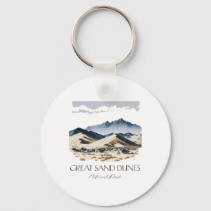 Cool Great Sand Dunes National Park Hiking Waterco Key Ring