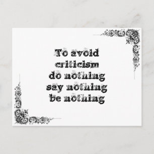 Cool great simple wisdom philosophy tao sentence postcard