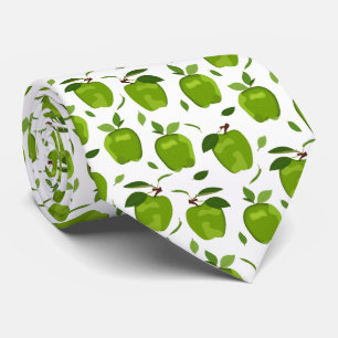 cool green apple tiled fruit tie