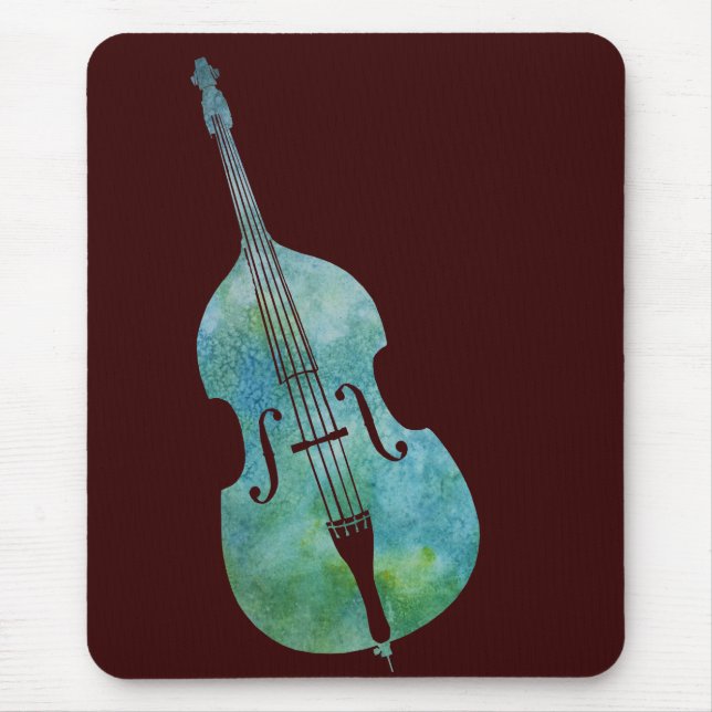 Cool Green Bass Mouse Pad (Front)