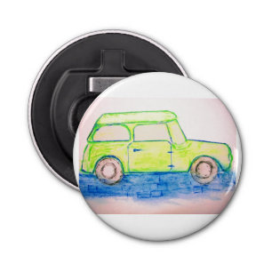 Cool Green Car  Bottle Opener