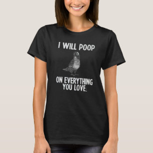 Cool Green Cheek Conure Men Women Poop Bird Parrot T-Shirt