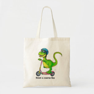 Cool Green Dinosaur Tote Bag