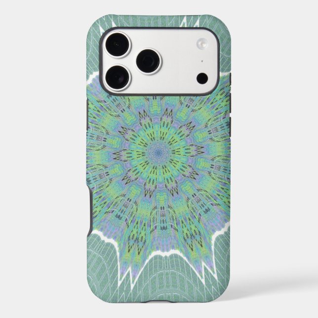 Cool Green Floral pattern (Back)