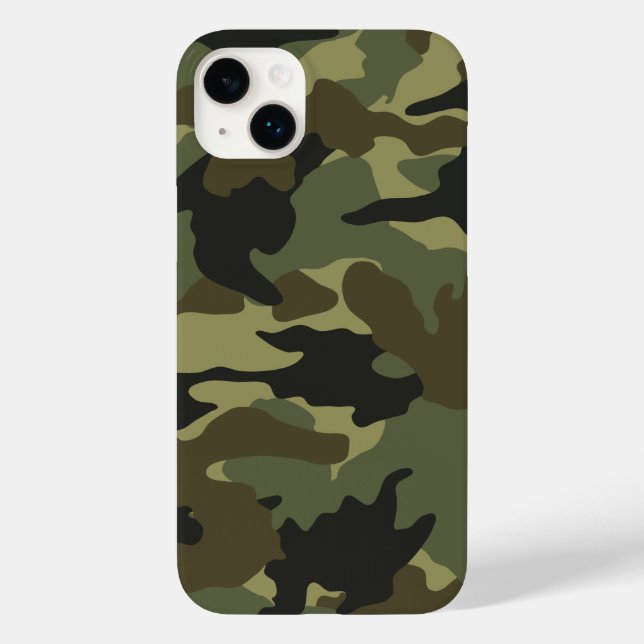 Cool Green Khaki Camo Camouflage Pattern Case-Mate iPhone Case (Back)