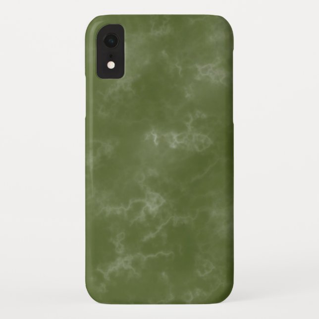 Cool Green Marbled IPhone XR Case (Back)