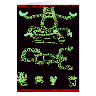 Cool Green Mayan Design