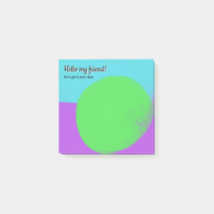 cool green purple adhesive label square post-it notes