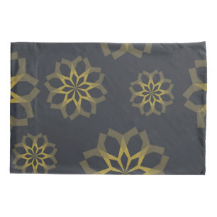 Cool, green, unique, modern trendy flower abstract pillowcase