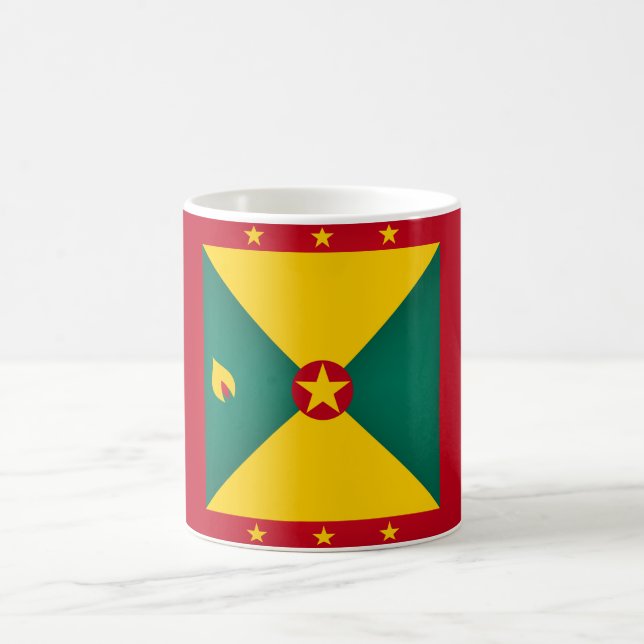 Cool Grenada Flag Coffee Mug (Center)