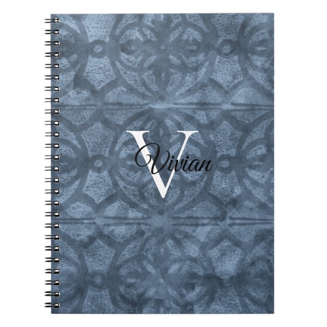 Cool Grey Watercolor Notebook (Front)