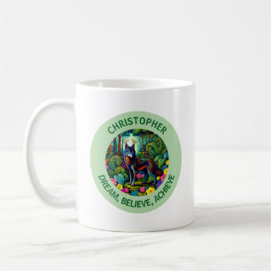 Cool Grey Wolf Fairy Animal Coffee Mug