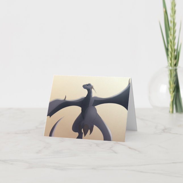 Cool Grey Wyvern Card (Front)