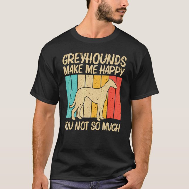 Cool Greyhound For Men Women Sighthound Pet Dog Br T-Shirt (Front)