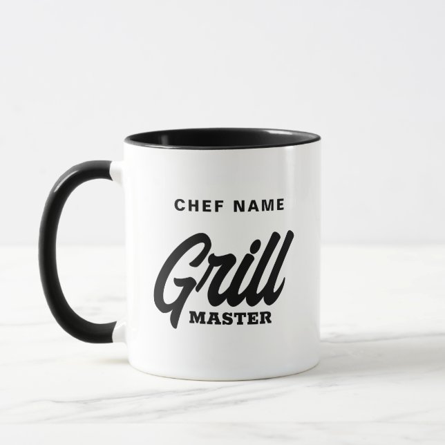 Cool Grill Master coffee mug for BBQ chef (Left)