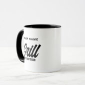 Cool Grill Master coffee mug for BBQ chef (Front Left)