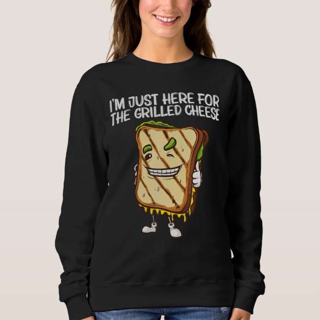 Cool Grilled Cheese Art For Men Women Sandwich Bre Sweatshirt (Front)