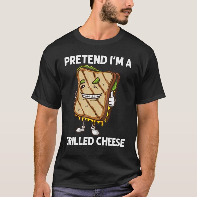 Cool Grilled Cheese Art For Men Women Sandwich Bre T-Shirt (Front)
