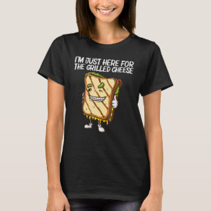 Cool Grilled Cheese Art For Men Women Sandwich Bre T-Shirt