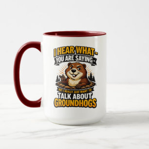 Cool Groundhog Day Groundhog Funny February Mug
