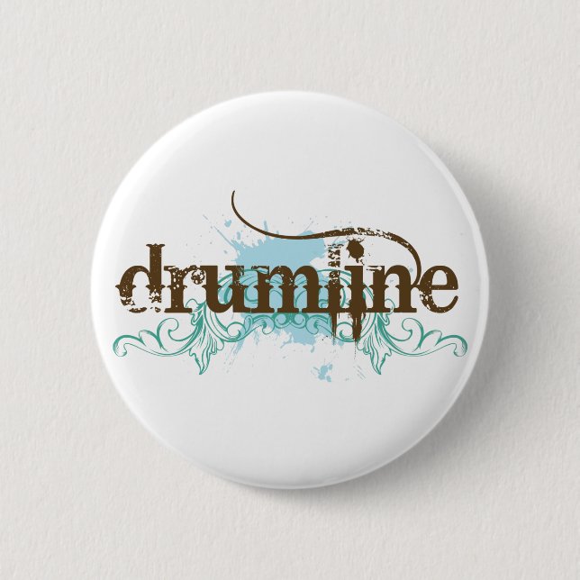 Cool Grunge Drumline Button (Front)