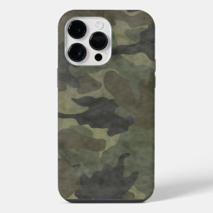 Cool Grunge Khaki Camo iPhone 14 Pro Max Case