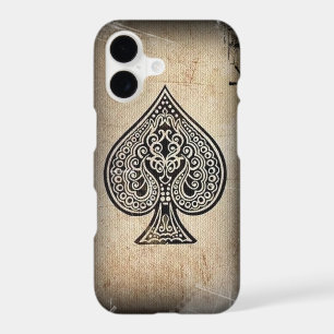 Cool Grunge Retro Artistic Poker Ace Of Spades