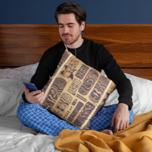 Cool Grunge Vintage Tiki Set Cushion