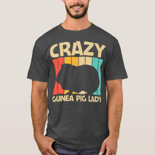 Cool Guinea Pig Design For Women Mum Cavy Pet Rode T-Shirt