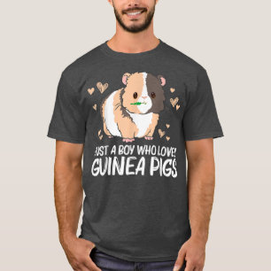 Cool Guinea Pig For Boys Kids Wheek Fluffy Cavy Pe T-Shirt