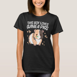 Cool Guinea Pig For Boys Kids Wheek Fluffy Cavy Pe T-Shirt