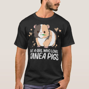 Cool Guinea Pig For Girls Kids Wheek Fluffy Cavy P T-Shirt