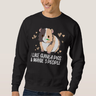Cool Guinea Pig For Men Women Wheek Fluffy Cavy Pe Sweatshirt