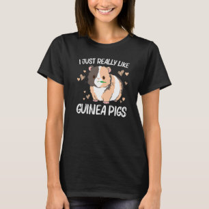 Cool Guinea Pig For Men Women Wheek Fluffy Cavy Pe T-Shirt