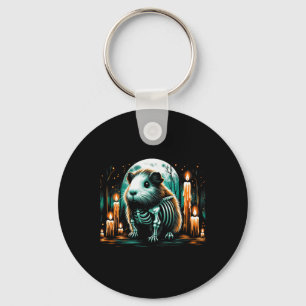 Cool Guinea Pig Skeleton Halloween Christmas Birth Key Ring