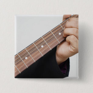 Cool Guitar 15 Cm Square Badge