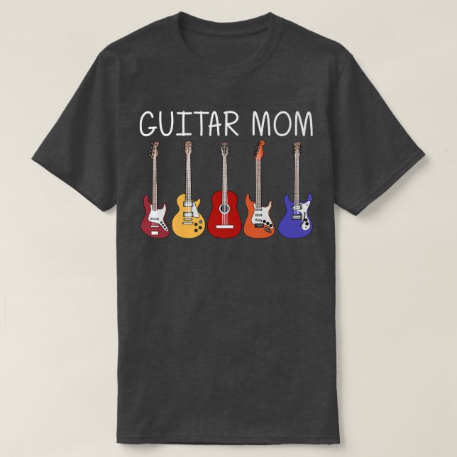 Cool Guitar For Mum Mother Guitar Player Electric  T-Shirt (Design Front)
