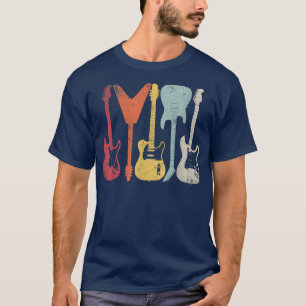 Cool Guitar Players Art Men Women Vintage Acoustic T-Shirt