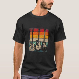 Cool Guitar Players Men Women Vintage Acoustic Gui T-Shirt